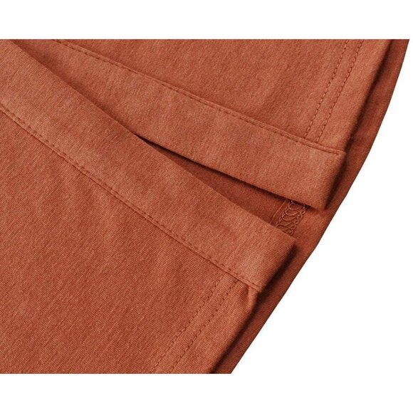 🆕Women’s Brown Cotton Spaghetti Strap Button Down A-Line Midi Beach Sundress - Picture 7 of 7